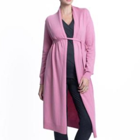 NWT Blooming Women by Angel Maternity Long Knit Wool Blend Cardigan - Picture 1 of 1